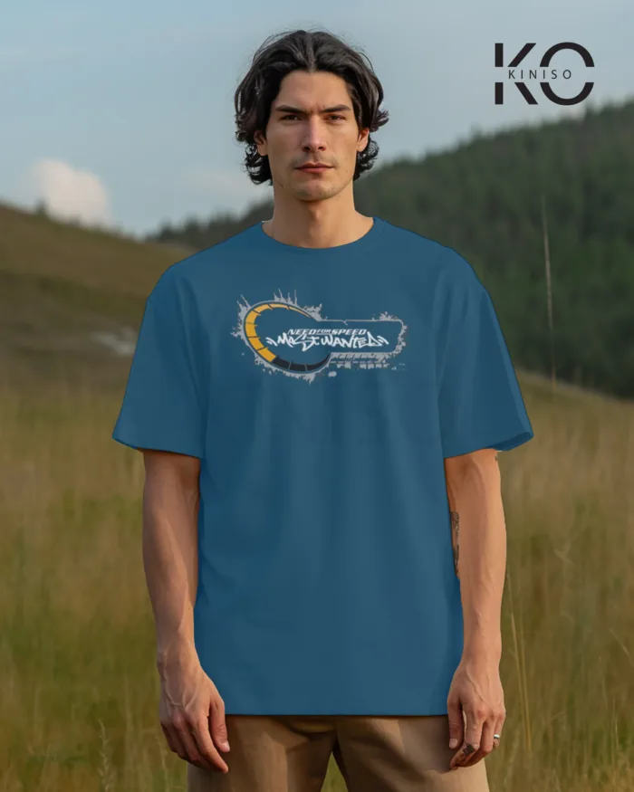 Car Graphic T Shirts for guys with Car Half Back Design - Image 8